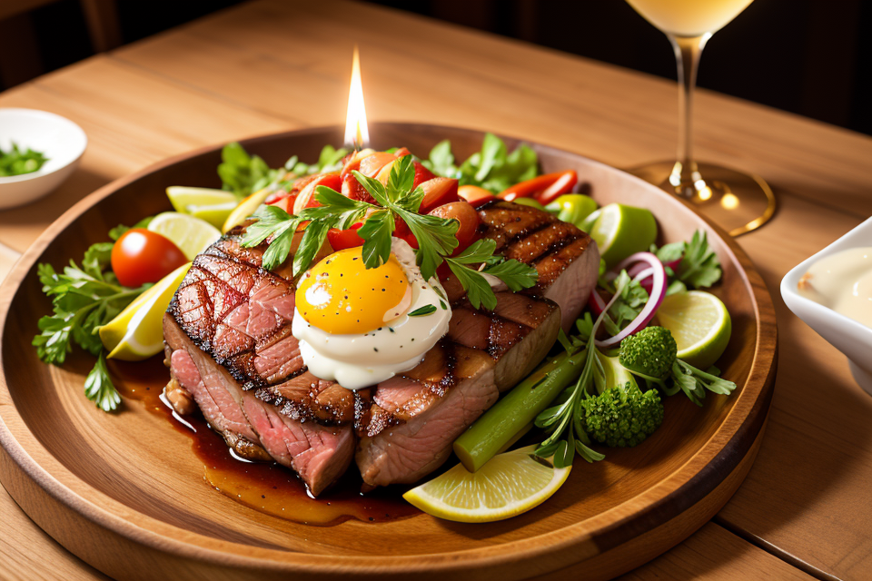 How does proper presentation of meat dishes enhance the dining experience?